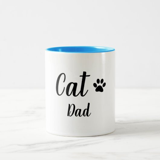 シックなMUG_ CATのパパ ツートーンマグカップ (中央)