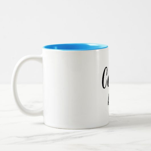 シックなMUG_ CATのパパ ツートーンマグカップ (左)