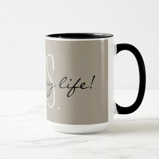 シックなMUG_ " LOVE OF MY LIFE夫人" マグカップ (右)