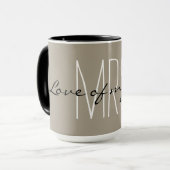 シックなMUG_ " LOVE OF MY LIFE夫人" マグカップ (正面左)