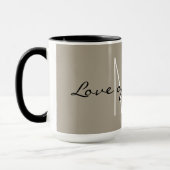 シックなMUG_ " LOVE OF MY LIFE氏" マグカップ (左)