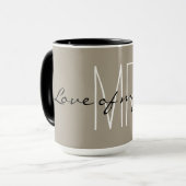シックなMUG_ " LOVE OF MY LIFE氏" マグカップ (正面左)