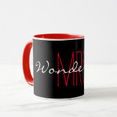シックなMUG_ " WONDERFUL夫人" マグカップ (正面左)