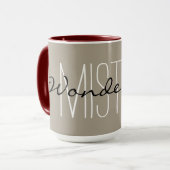 シックなMUG_ " WONDERFUL氏" マグカップ (正面左)