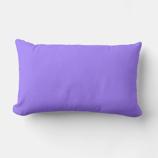 シックなPILLOW_181 PURPLE/BLACKの固体 ランバークッション (正面)