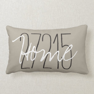 シックなPILLOW_HOME/ZIPCODE ランバークッション