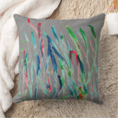 シックなPILLOW_MODERNのオリジナルの抽象芸術の絵を描くこと クッション (ブランケット)
