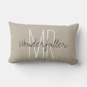 シックなPILLOW_MR… Wonderfuller " ランバークッション (裏面)