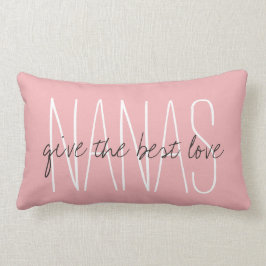 シックなPILLOW_ " NANASは…最も最高のな愛を与えます。" ランバークッション