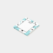 シックなPOST-IT-NOTE_MODの白く及び黒いケシ ポストイット (アングル)