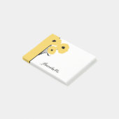 シックなPOST-IT-NOTE_MODの黄色いケシ ポストイット (アングル)