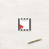 シックなPOST-IT-NOTE_MOD 01の赤いケシ ポストイット (デスク上)