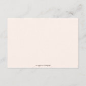 シックなPram女の子ベビーシャワーレジストリ挿入カード エンクロージャーカード (裏面)