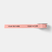 シックなRIBBON_255モモの固体。 黒いDIYの文字 サテンリボン (正面)