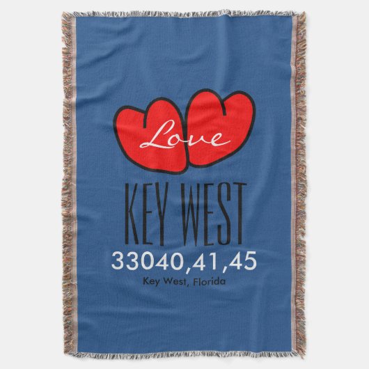 シックなTHROW_ZIPCODE愛 スローブランケット (正面縦)