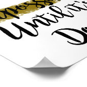 シックに仕上げられるまでは、いつも不可能に思える ポスター (角)