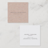 シックの洗練されたバラ金ゴールド六角プロフェッショナル スクエア名刺 (正面/裏面)