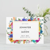 シックはっきりしたカラーバラと牡丹結婚ズ セーブザデート (スタンド正面)