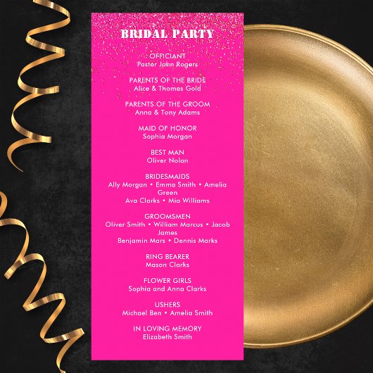 シックはっきりしたピンクグリッターレトロディスコボール結婚ズ プログラム