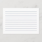 シックひまわりフローラブライダルシャワーレシピカード エンクロージャーカード (裏面)