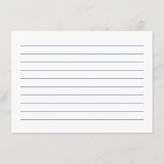 シックひまわりフローラブライダルシャワーレシピカード エンクロージャーカード (裏面)