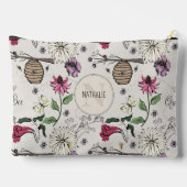 シックアイボリークイーンビー&金ゴールドクラウンマ最高のマーエバー アクセサリーポーチ (裏面)