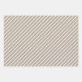 シックアイボリーシルバー金ゴールドバウブルオーナメントパターン ラッピングペーパーシート (正面2)