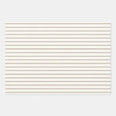 シックアイボリーシルバー金ゴールドバウブルオーナメントパターン ラッピングペーパーシート (正面)