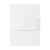 シックアイボリー | カップルモノグラムのの結婚数 招待状ベリーバンド (裏面例)