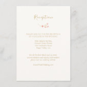 シックアイボリー | ワイルドフラワー披露宴エンクロージャカード エンクロージャーカード (正面)