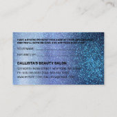 シックアクアベビーブルートリプルグリッタータイポグラフィ 紹介カード (裏面)