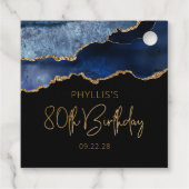 シックアゲートゲードブルー金ゴールド80th誕生日 フェイバータグ (裏面)