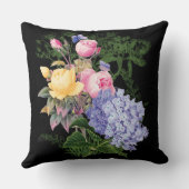 シックアジサイとバラキープサケ装飾用クッション クッション (裏面)