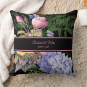 シックアジサイとバラキープサケ装飾用クッション クッション (ブランケット)