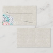 シックアジサイ結婚ズ座席表 プレイスカード (正面/裏面)