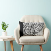 シックアステカエキゾチック民族部族イカットろうけつ染めパターン ランバークッション (椅子)