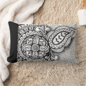 シックアステカエキゾチック民族部族イカットろうけつ染めパターン ランバークッション (ブランケット)