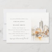 シックアトランタジョージアランドスケープリハーサルディナー 招待状 (正面)