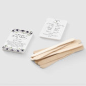 シックアネモンフローラ結婚式 プログラムハンドファン ハンドファン (組立なし)