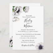 シックアネモン結婚式招待状 招待状 (正面/裏面)