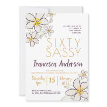 シックアンドサッシーモダンパープル金ゴールドジャスミンフローラ