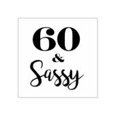 シックアンドサッシー60誕生日 ラバースタンプ (インプリント)
