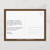 シックアーガイルベビーガール誕生のお知らせ 案内ポストカード (裏面)