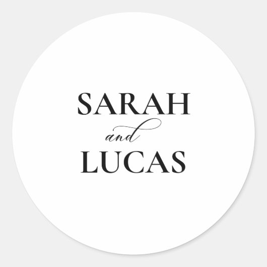 シックアーチエンベロモダンペエレガントシール ラウンドシール (正面)