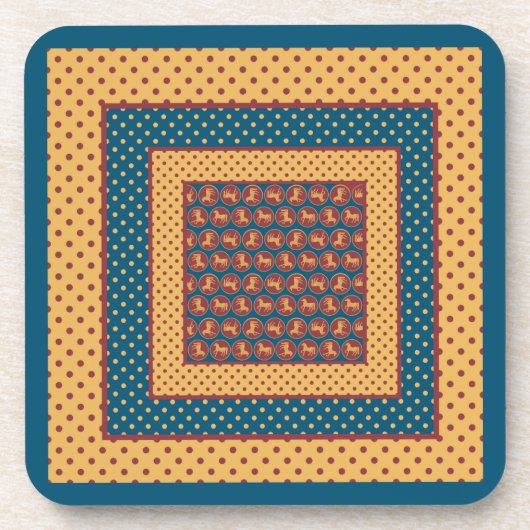 シックイヤー・オブ・ザ・ホース・スクエア・コースター コースター (正面)