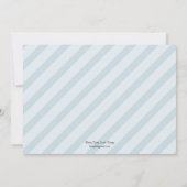 シックイントロダクション誕生のお知らせ – 青 案内状 (裏面)