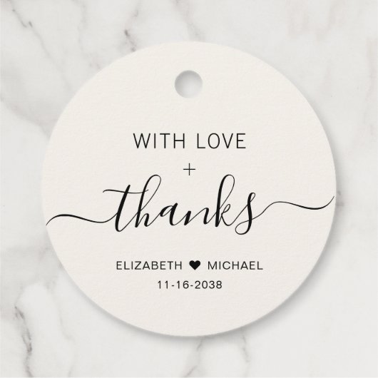 シックウィズラブ結婚クリームありがとう フェイバータグ (裏面)