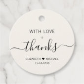 シックウィズラブ結婚クリームありがとう フェイバータグ (正面)