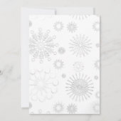 シックウィンターワンダーランドクリスマスパーティの招待状 招待状 (裏面)