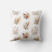 シックウエスタンボホフローラブーケパターン クッション (裏面)